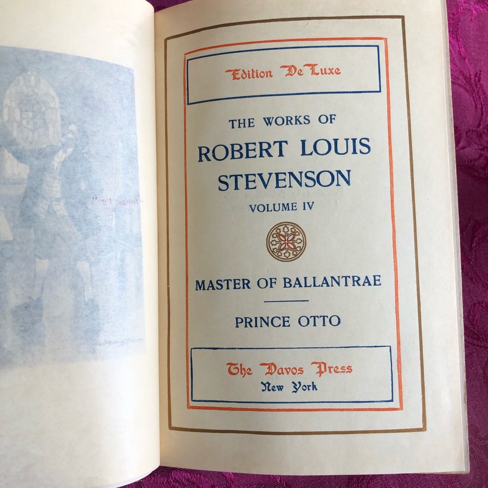 1906 Antique Book: Master of Ballantrae & Prince Otto by Robert Lewis Stevenson - Picture 4 of 10